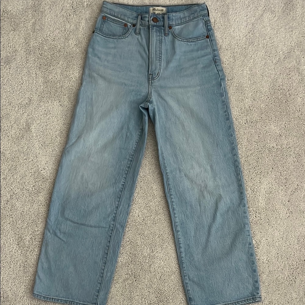 Madewell Light Blue High-Rise Straight Jeans - Women